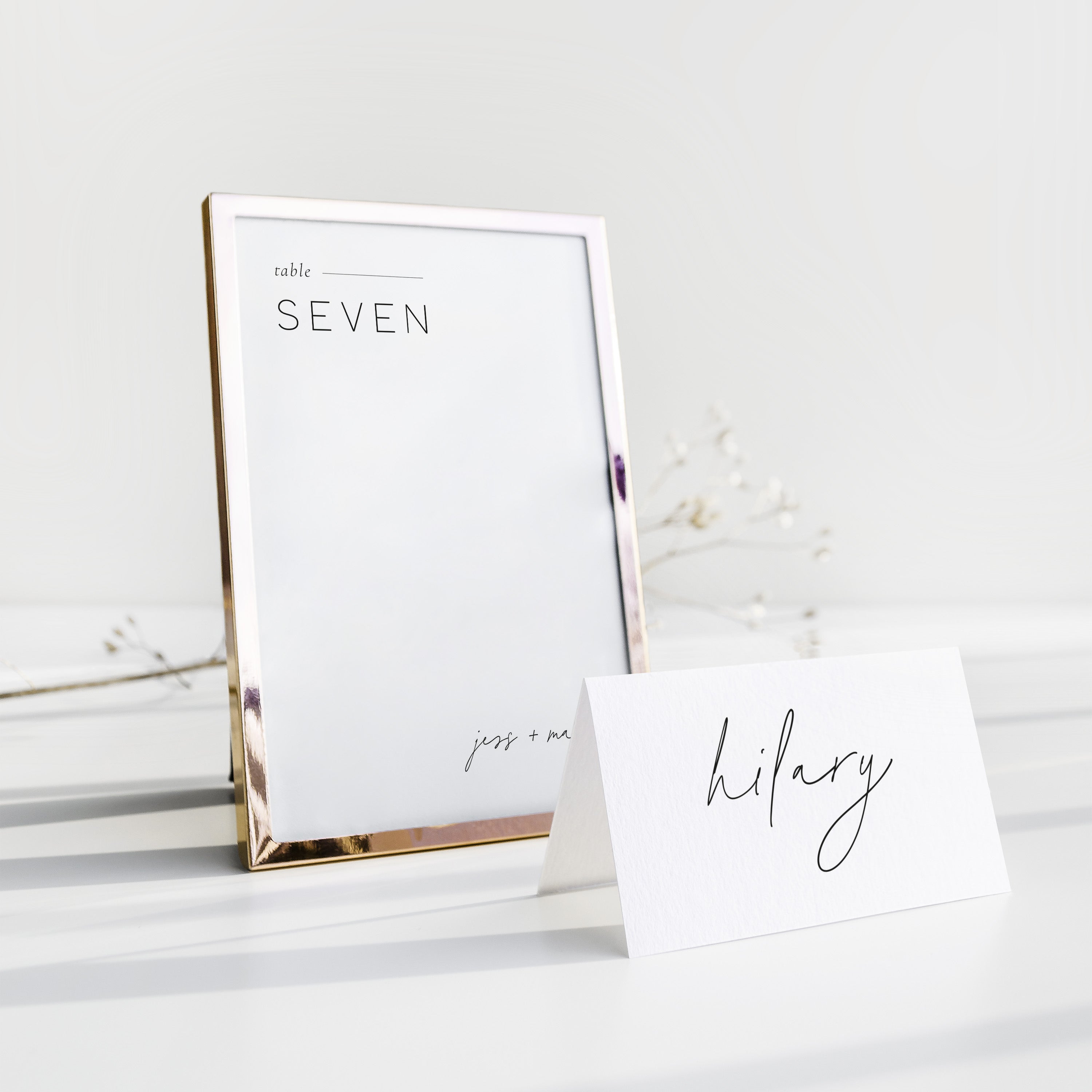 Modern Elegant Wedding Table Number - Greenwich Collection, Elle Bee Design