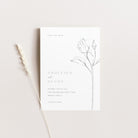 Elegant Rose Modern Save the Date Card - Hampstead Collection, Elle Bee Design