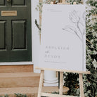 Elegant Rose Modern Wedding welcome Sign - Hampstead Collection, Elle Bee Design