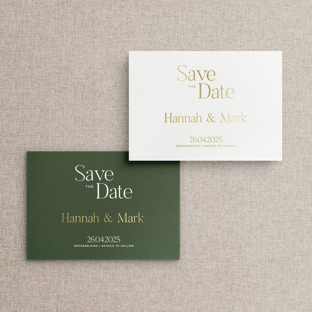 Hannah - Foil Pressed Save the Date