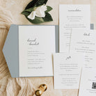 Modern Pocketfold Wedding Invitation Set - Hannah Collection, Elle Bee Design