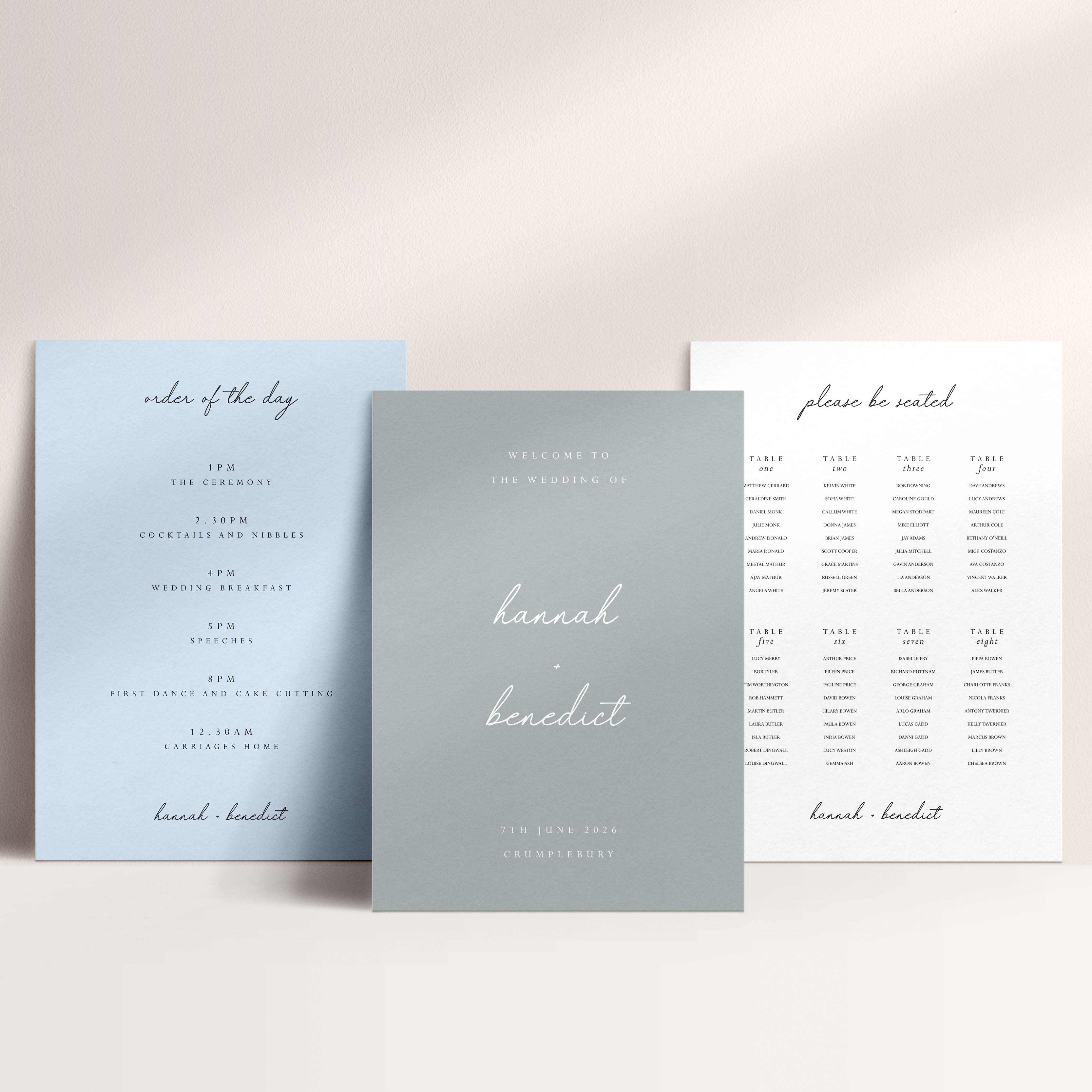 Modern Wedding Signage Bundle - Hannah Collection, Elle Bee Design