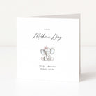 Greeting card with an elephant illustration and 'Happy Mother's Day' text on a white background