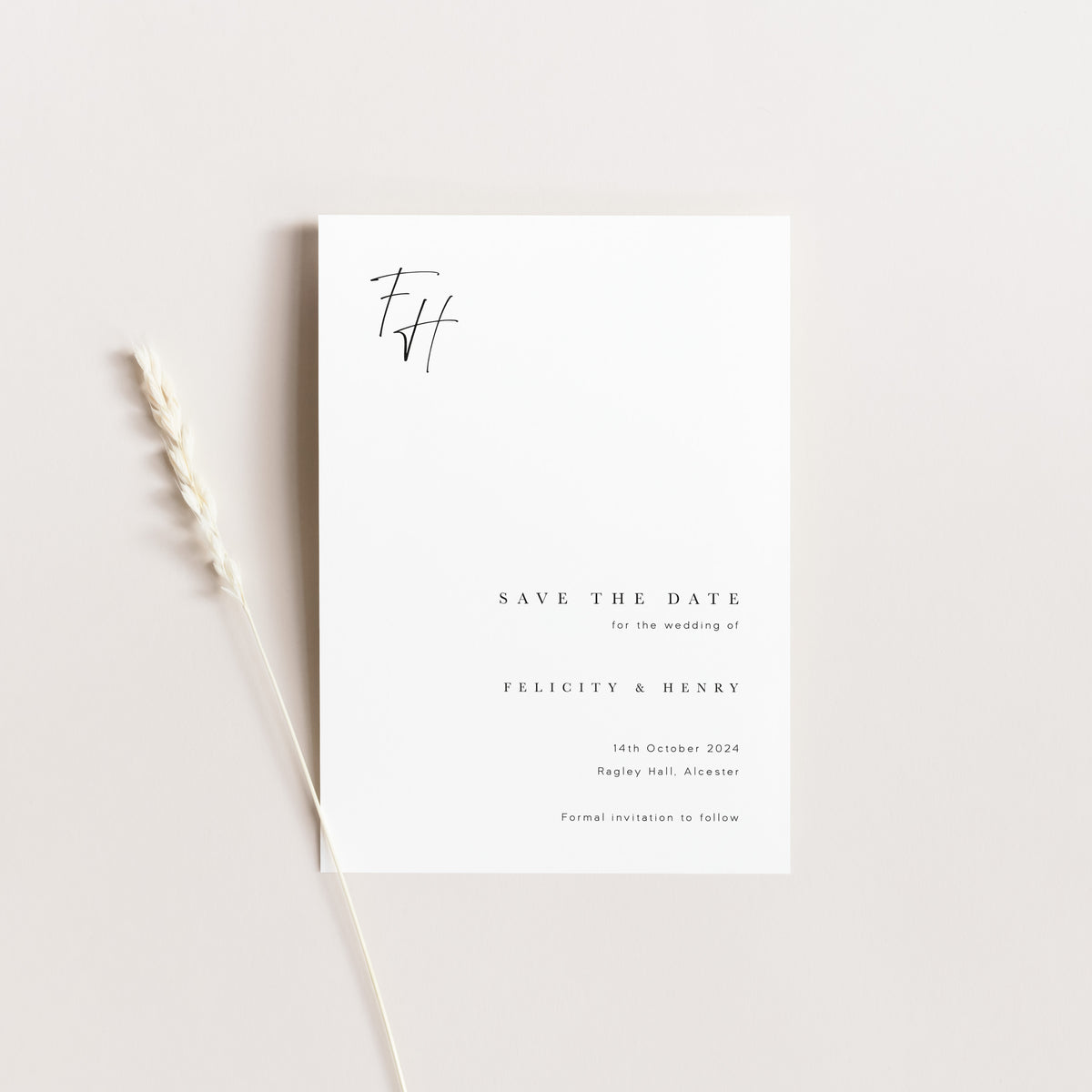 Hatton - Save the Date Card – Elle Bee Design Limited
