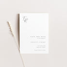 Modern Monogram Save the Date Card - Hatton Collection, Elle Bee Design