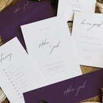 Modern Script Wedding Invitation Suite - Hatton Collection, Elle Bee Design