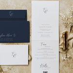 Modern Monogram Concertina Wedding Invitation - Hatton Collection, Elle Bee Design