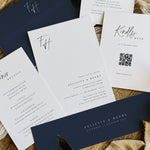 Modern Monogram Wedding Invitation Suite - Hatton Collection, Elle Bee Design