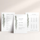 Classic Botanical Wedding Sign Package including Table Plan, Welcome Sign and Order of the Day Sign - Heather Collection, Elle Bee Design
