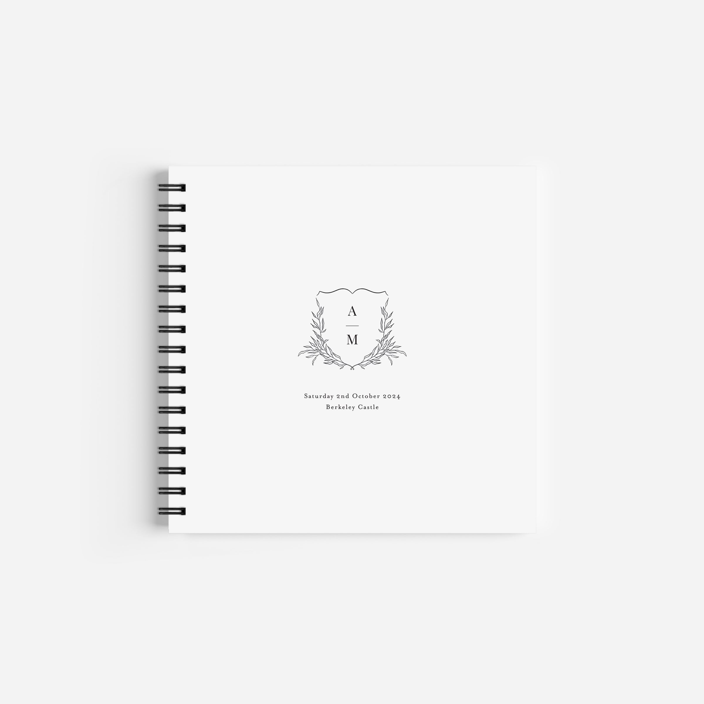 Classic Crest Wedding Guest Book - Henley Collection, Elle Bee Design