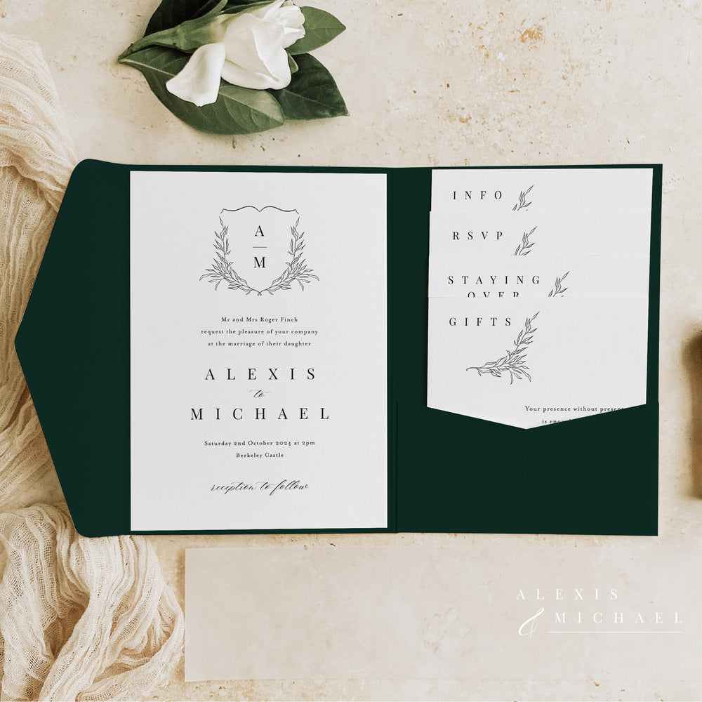 Henley - Pocketfold Wedding Invitation