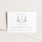 Classic Crest Wedding Save the Date Card - Henley Collection, Elle Bee Design