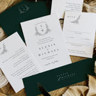 Regal Crest Wedding Invitation Suite - Henley Collection, Elle Bee Design