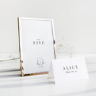 Classic Crest Wedding Table Number - Henley Collection, Elle Bee Design