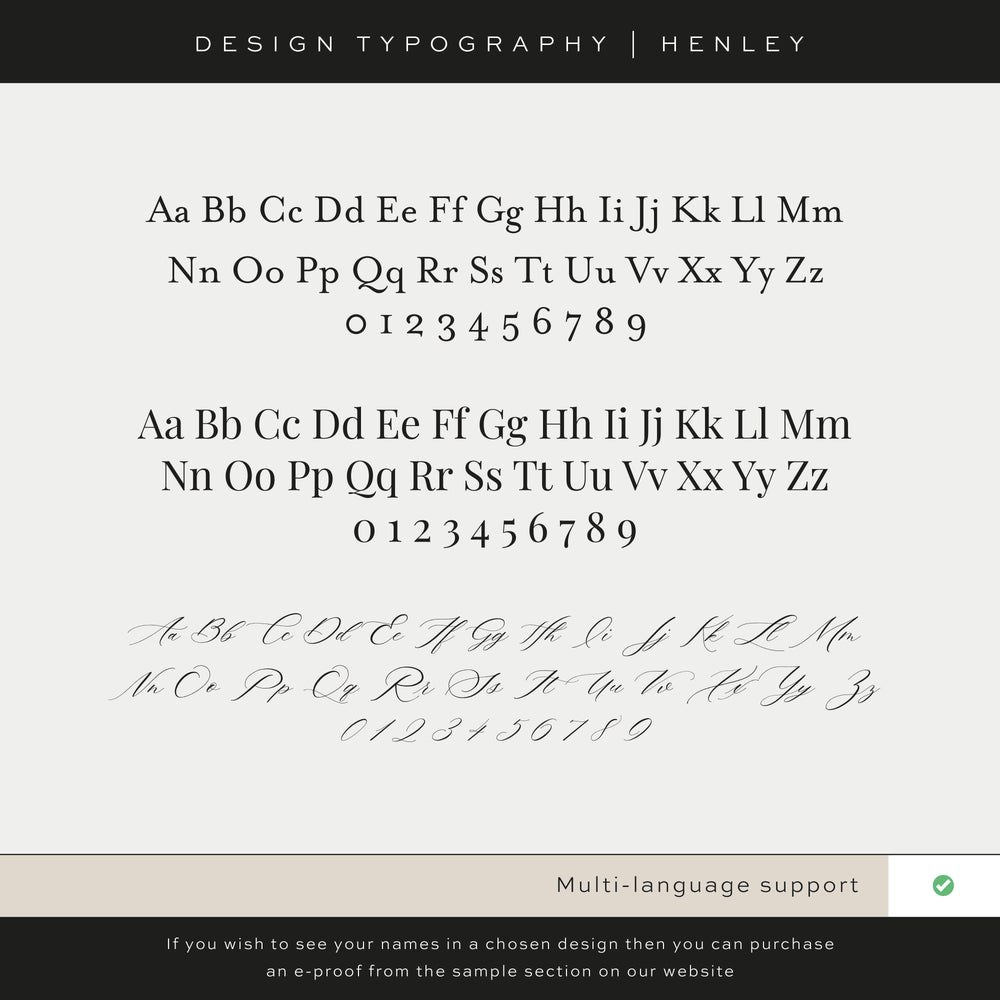 Henley - Concertina Wedding Invitation