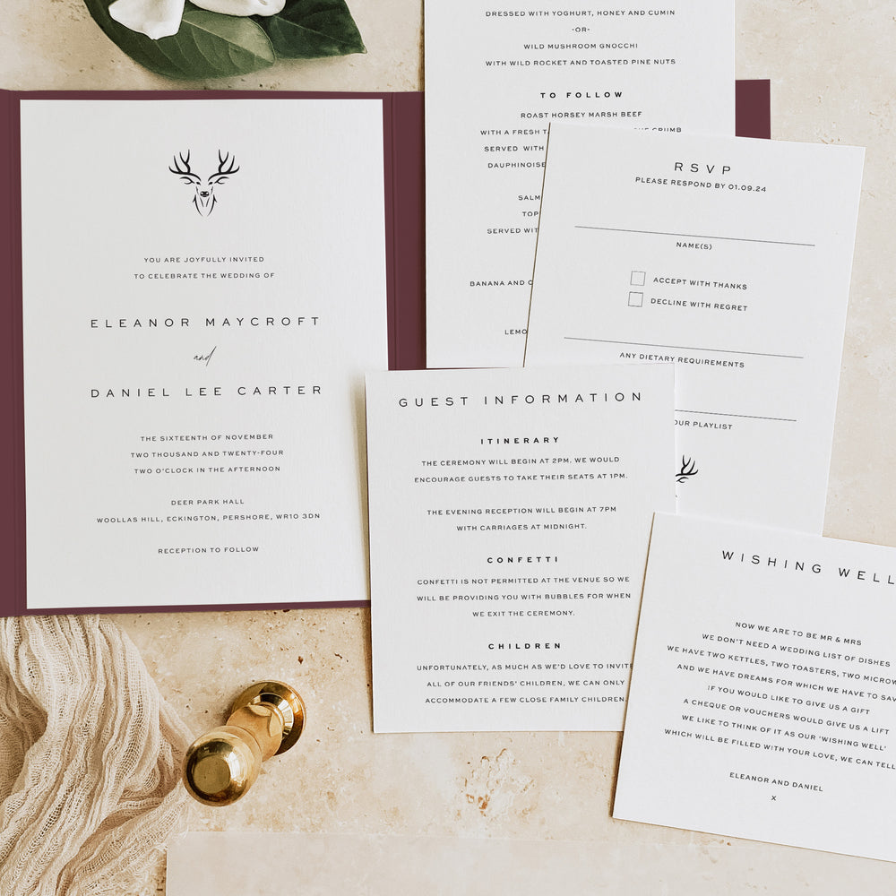 Highgate - Pocketfold Wedding Invitation