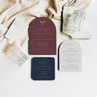 Modern Stag Head Shaped Wedding Invitation Suite - Highgate Collection, Elle Bee Design