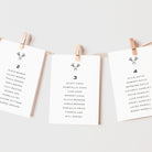 Modern Stag Head Wedding Table Plan Cards - Highgate Collection, Elle Bee Design