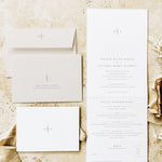 Monogram Concertina Wedding Invitation - Holland Park Collection, Elle Bee Design