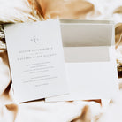 Classic Monogram Evening Wedding Invitation - Holland Park Collection, Elle Bee Design