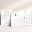 Modern Monogram Wedding Signage Package including table plan, welcome sign and order of the day sign - Hoxton collection, Elle Bee Design