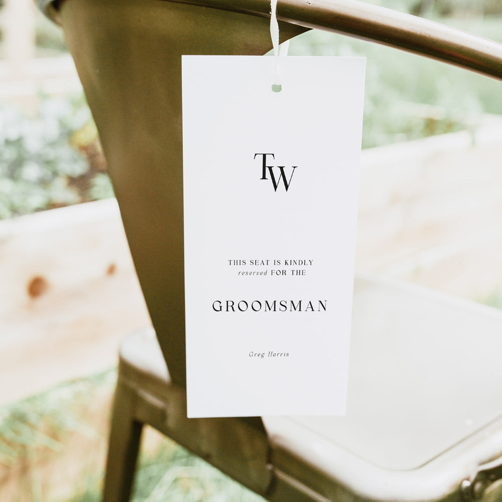 Wedding reservation sign, reservation sign for ceremony, reserved seating signs, chair reservation sign, chair reservation tag, Wedding reservation Tag, reservation tag for ceremony, reserved seating tag 