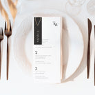 Modern Monogram Personalised Menu - Hoxton Collection, Elle Bee Design