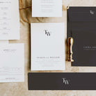 Modern Monogram Wedding Invitation Suite - Hoxton Collection, Elle Bee Design