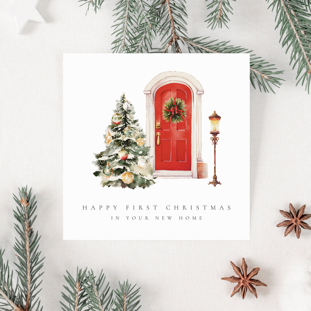 First Christmas In New Home Christmas Card - Elle Bee Design