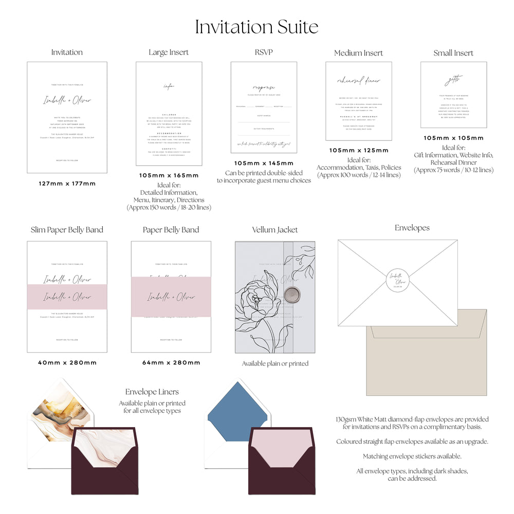 Belgravia - Foil Invitation Suite