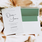 Modern Script Evening Wedding Invitation - Islington Collection, Elle Bee Design