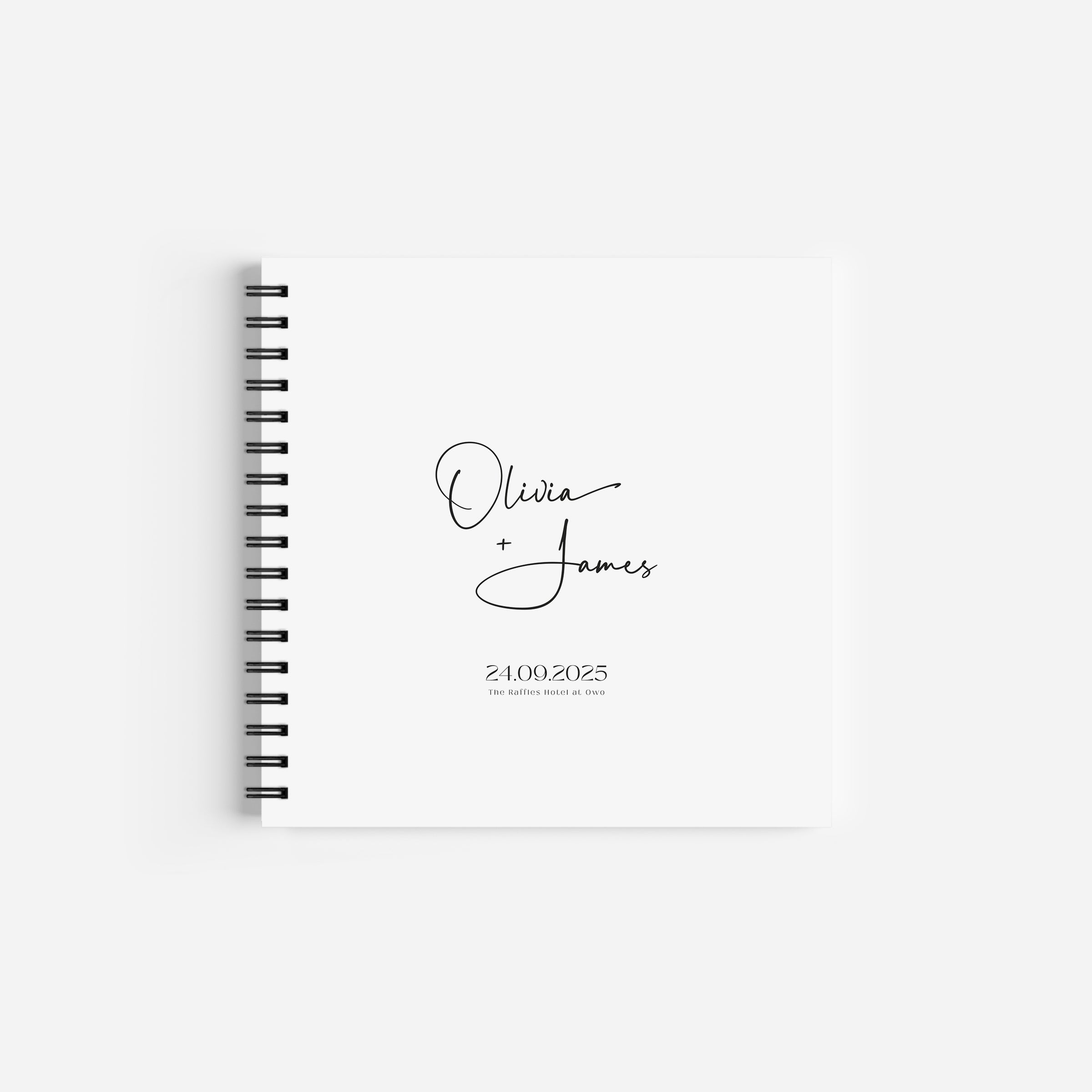 Modern Script Wedding Guest Book - Islington Collection, Elle Bee Design