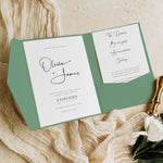 Islington - Pocketfold Wedding Invitation