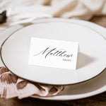 Calligraphy Style Wedding Place Card - Kensington Collection, Elle Bee Design