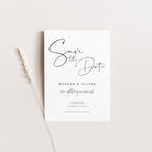 Modern Script Save the Date Card - Kilburn Collection, Elle Bee Design