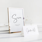 Modern Wedding Table Number and Place Card - Kilburn Collection, Elle Bee Design