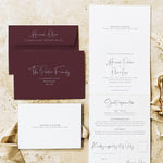 Modern Concertina Wedding Invitation - Kilburn Collection, Elle Bee Design