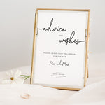 Advice and Wishes Sign - Personalised