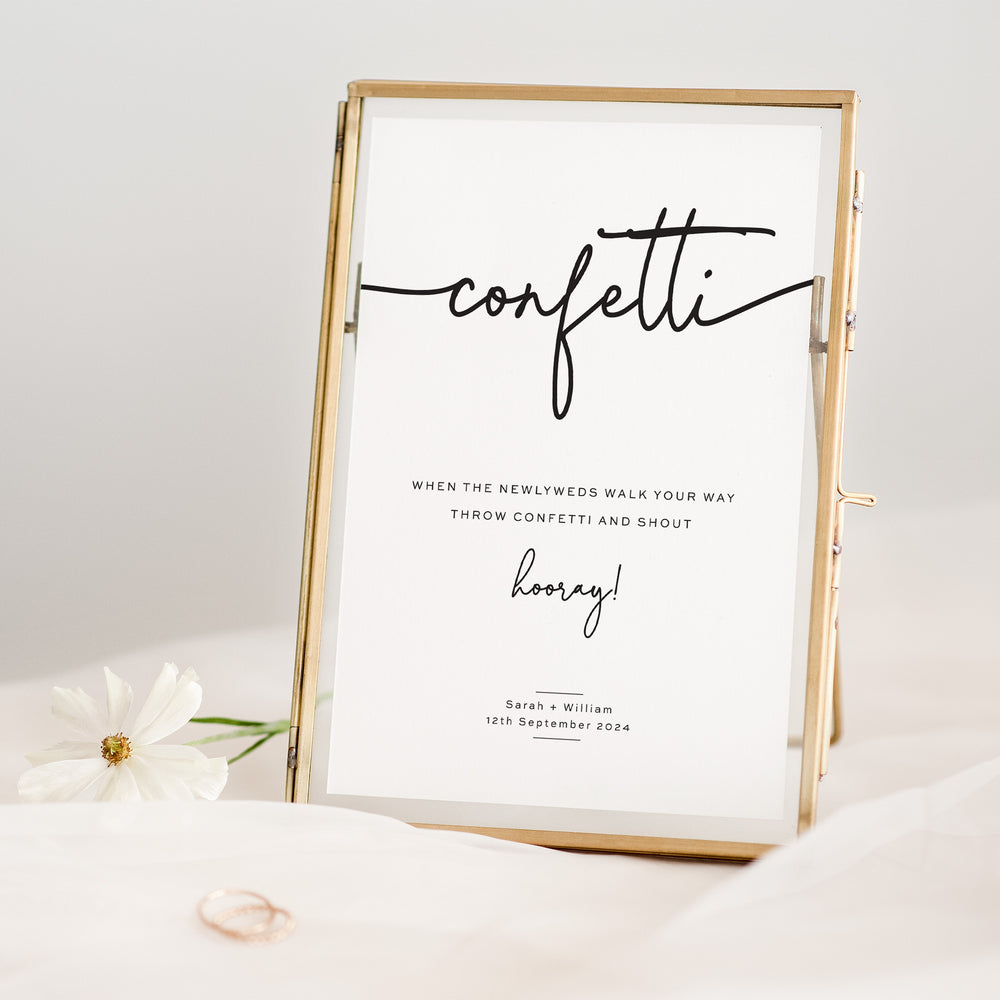 Confetti Sign - Personalised