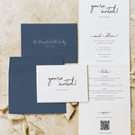 Modern Concertina Wedding Invitation - King's Road Collection, Elle Bee Design