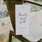 Modern Wedding Seat Reservation Tag - King's Road Collection, Elle Bee Design