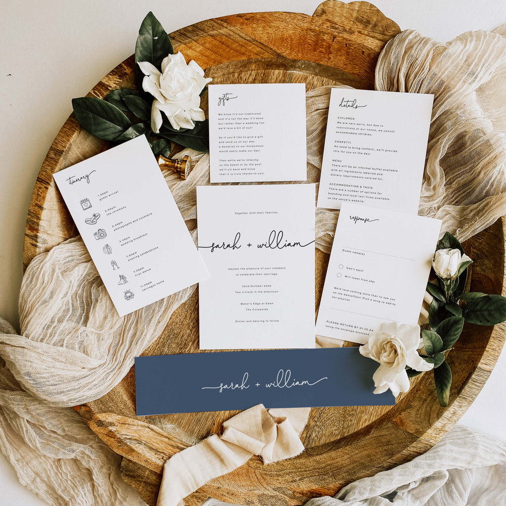 King's Road - Wedding Invitation Suite