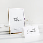 Simple Modern Wedding Table Numbers - King's Road Collection, Elle Bee Design