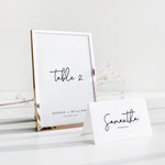 Simple Modern Wedding Table Numbers - King's Road Collection, Elle Bee Design