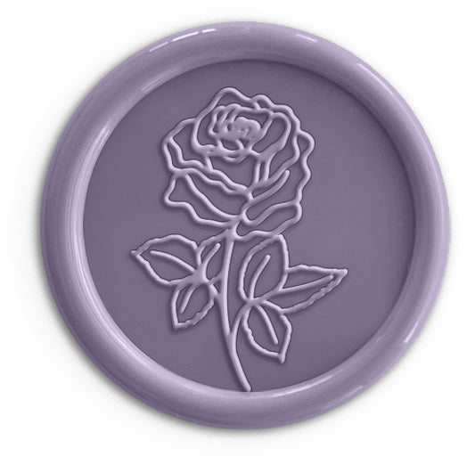 lavender purple wedding wax seals for spring or summer wedding