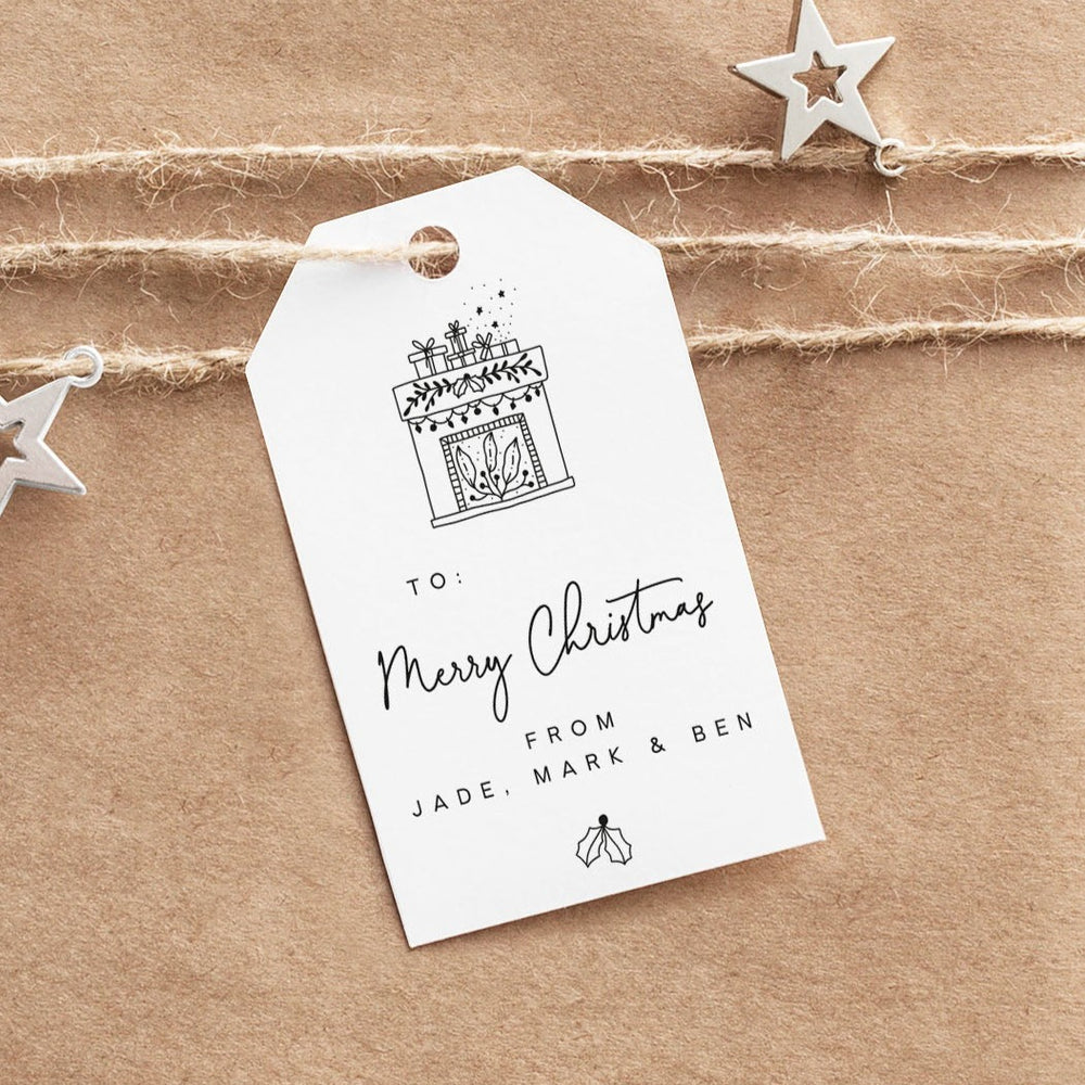Personalised Christmas Gift Tag Pack - Modern (CGT006)