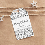 Personalised Christmas Gift Tag Pack - Festive Pattern