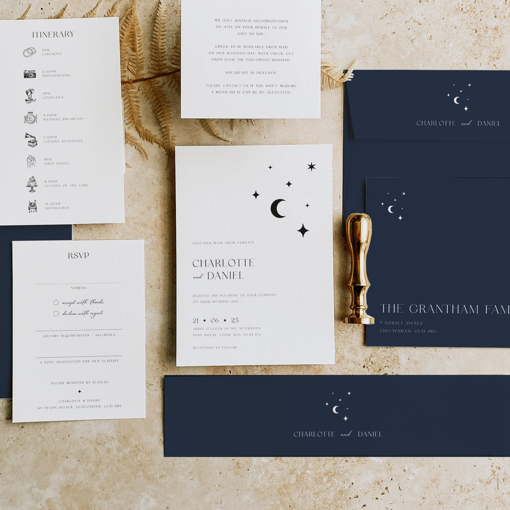 Lunar - Wedding Invitation Suite