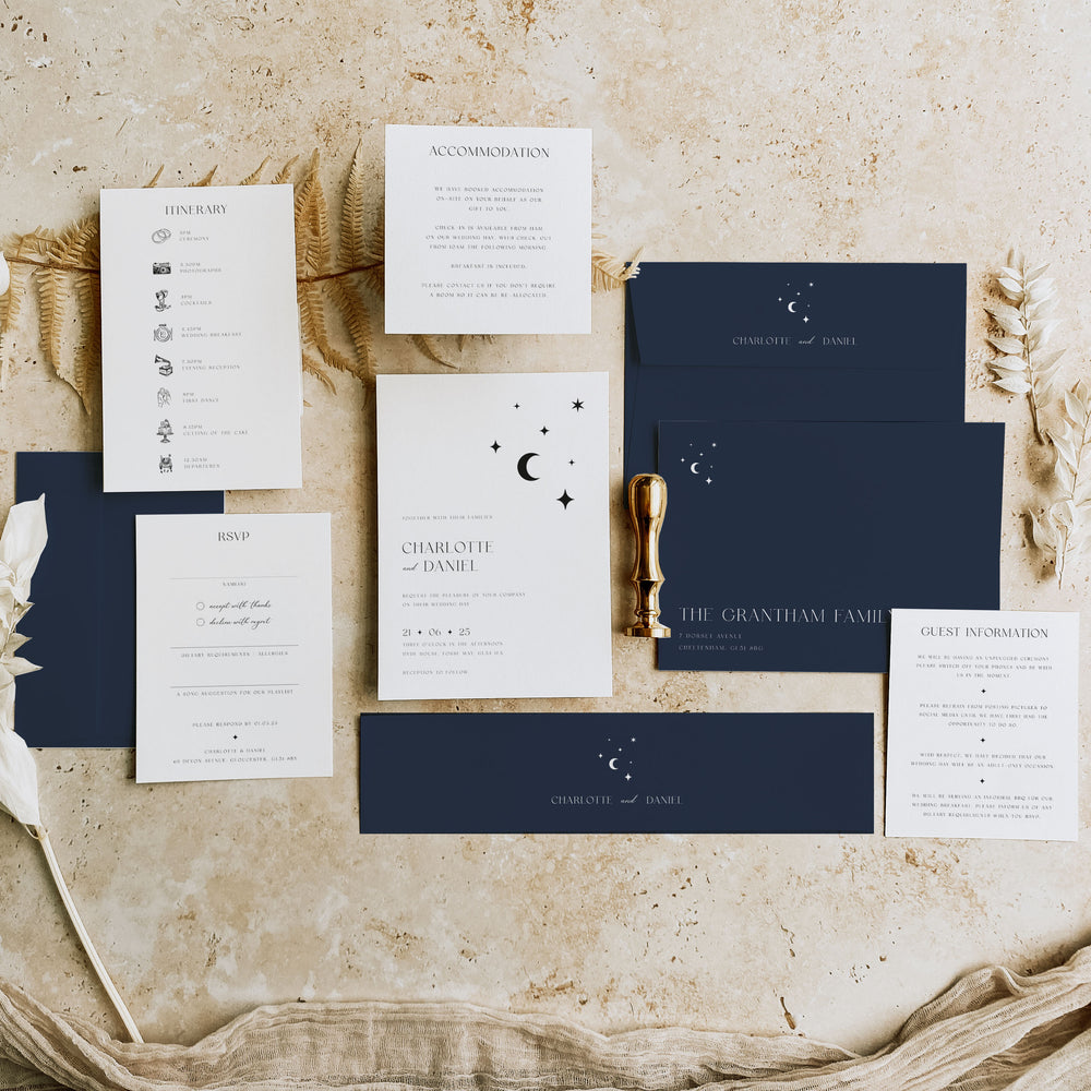 Lunar - Wedding Invitation Suite