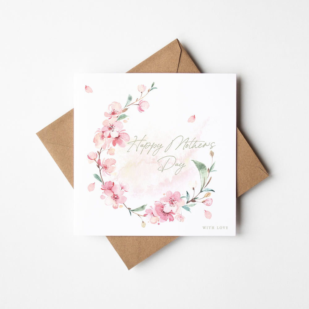 Floral Wreath Mother's Day Card (MDC002)